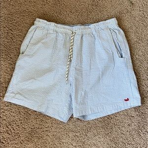 Southern Marsh Seersucker Swim Trunks